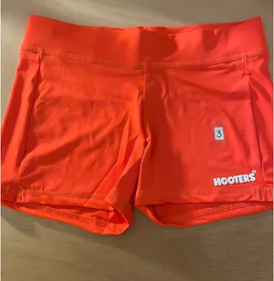 #3 new Women’s Hooters girl uniform shorts with a flaw size medium thumbnail 1