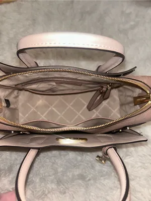 Michael Kors Mercer tote bag Pebble Leather Pink, White Beige Purse handbag thumbnail 9