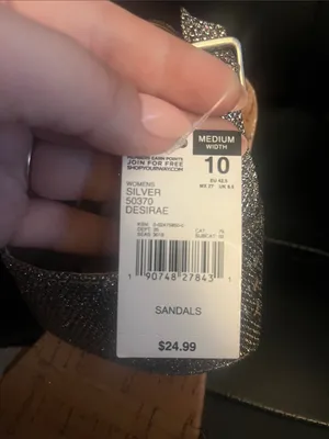Attention NWT Desirae Sparkle Wedges thumbnail 6