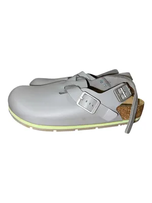 Birkenstock Tokio Pro Gunmetal Leather Clogs EU 38 Regular Fit NIB thumbnail 5