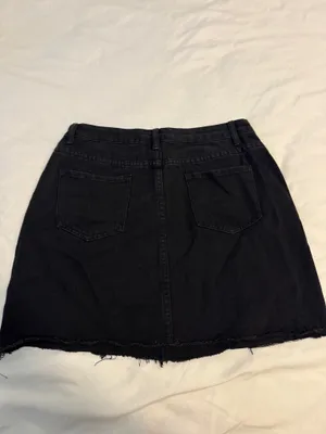 Black Denim Skirt Size L thumbnail 3