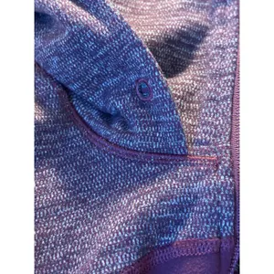 Lululemon Scuba‎ Full Zip Hoodie Heathered Purple Knit Thumbholes Jacket thumbnail 5