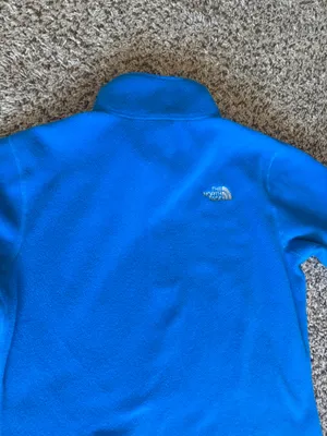 North Face Blue Fleece Quarter Zip Like New thumbnail 5
