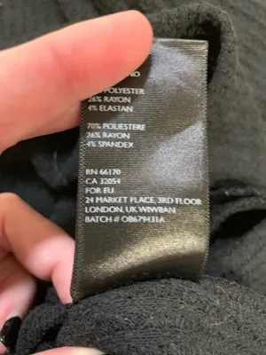 Urban Outfitters Black Waffle Knit Thermal Shirt Large thumbnail 4