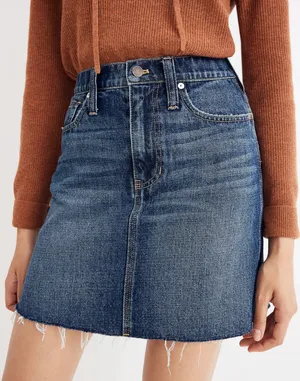 Madewell Rigid Denim A-Line Skirt thumbnail 2