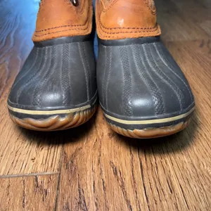 Sorel Fancy Lace II Womens size 7 Boots Brown Waterproof Leather Lace Up Duck thumbnail 5