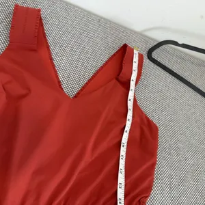 Athleta Savannah Jumpsuit Romper 4 Wide Leg Casual Current Red thumbnail 14