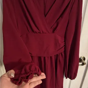 Red Long Sleeve Dress Size L thumbnail 5