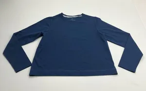 Tuckernuck T-Nuck Sport Navy Blue Long Sleeve Jersey Top Shirt Tee Womens Small thumbnail 1