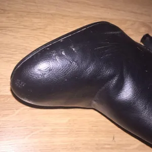 Black Zipper Heel Boots Size 7.5 thumbnail 4