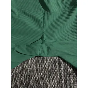 Lululemon Base Pace High Rise Ribbed Tight Nulux 25" Everglade Green Size 10 thumbnail 4