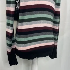 Vince Camuto Multicolor Striped Pullover Sweater size Large thumbnail 12