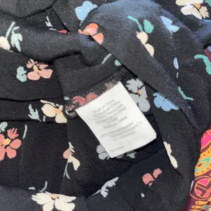 Madewell Womens Floral Wrap Side Tie Top Black‎ Multi Color Viscose Size M thumbnail 8