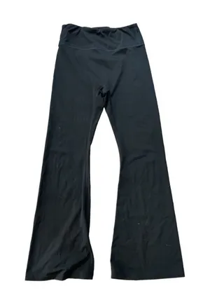 Black Flare Stretchy Pants Activewear Size Medium thumbnail 1
