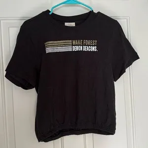 Wake Forest Cropped T Shirt Size L thumbnail 1