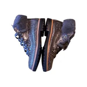 INC Lace Up Bejeweled Winter Cold Weather Boots 7.5 thumbnail 3
