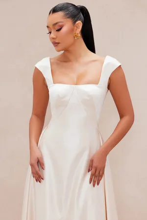 FashioNova Satin Midi Dress thumbnail 4