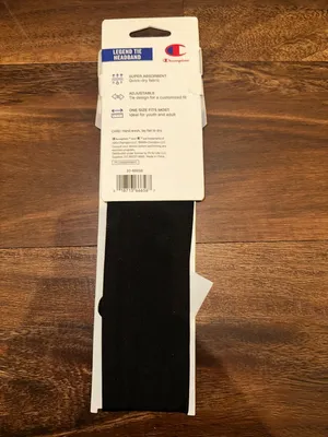 New Champion Black Legend Tie Headband thumbnail 7
