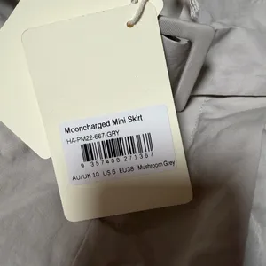 Peppermayo Mooncharged Mini Skirt Mushroom Grey Belted Size 6 NWT thumbnail 3