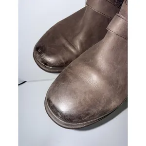 UGG Robbie Women's Size 10 Brown Leather Wool Zipper‎ Waterproof thumbnail 4