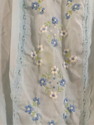 Gilead Vintage Light Blue Cotton Nightgown thumbnail 2
