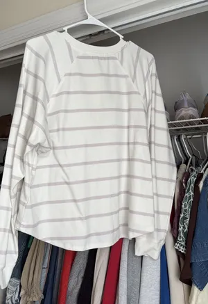 Striped sweater White Size M thumbnail 2