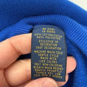 Polo Ralph Lauren Women’s Large Blue Logo Pullover Sweatshirt thumbnail 3