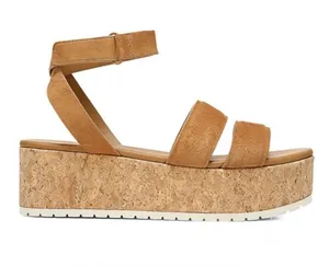 Vince Women's Jet Cork Platform sandals tan sz 8 thumbnail 1