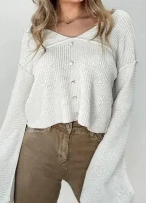 Cloud Ten Semi Cropped Sweater thumbnail 1