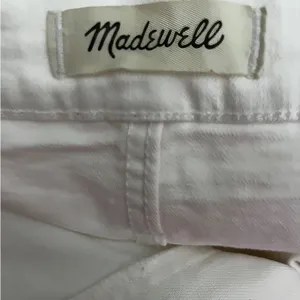 Madewell the high-rise slim crop boyfriend Jeans size 35 White Spring Summer thumbnail 12