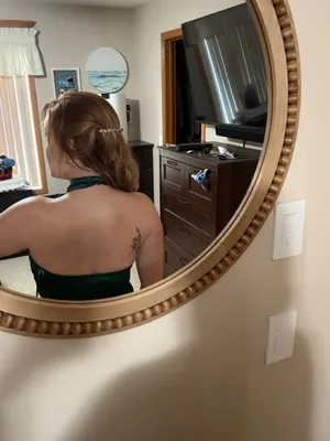 Windsor Green Satin Cut Out Dress thumbnail 2