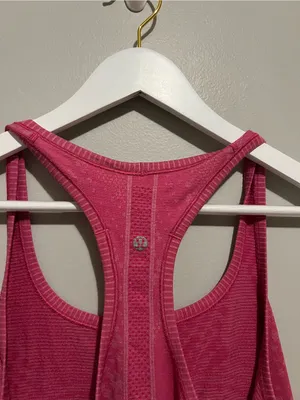 Women's Hot Pink Lululemon Racerback Tank Top thumbnail 3