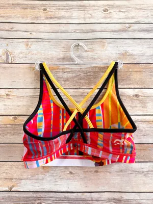 Peloton X Monica Ahanonu WITH Black History Month Strappy Sports Bra Size Small thumbnail 2