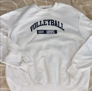 Champion White Crewneck Volleyball Sweater thumbnail 1