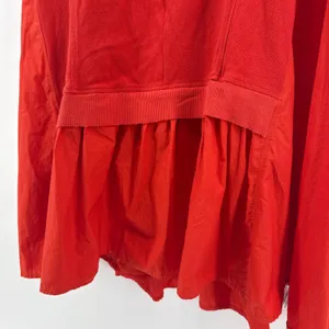 Daily Practice Anthropologie Red Tiered Polo Mini Dress Small EUC Mixed‎ Media thumbnail 4