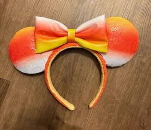 Disney Halloween Candy Corn Mickey Ear Headband thumbnail 1