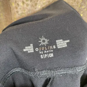 OFFLINE Black OG Foldover High Waisted Super Flare Leggings, S NWOT thumbnail 5