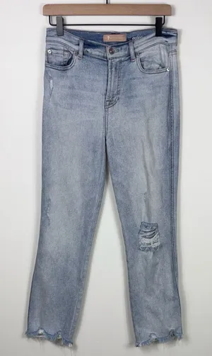 7 For All Mankind Edie Jeans Luxe Vintage Women’s Size 29 Stretch Light Wash thumbnail 1