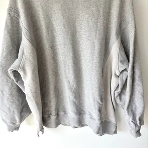 Aerie Gray Oversized Crewneck Sweatshirt Athleisure Loungewear Cozy thumbnail 3
