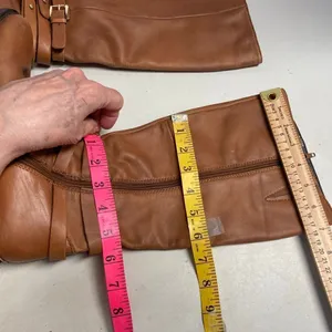 STEVE MADDEN‎ Albany Tall Cognac Brown Leather Equestrian Riding Boot Size 8 thumbnail 6