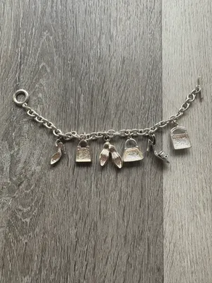 Vintage Silver Charm Bracelet Sterling thumbnail 2