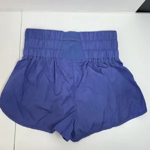 Free People Size L FP Movement The Way Home Shorts High Waist Lined Purple Logo‎ thumbnail 7