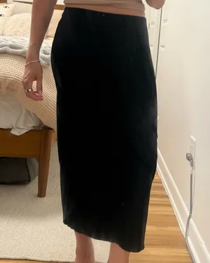 ZARA Black Long Maxi Skirt thumbnail 1