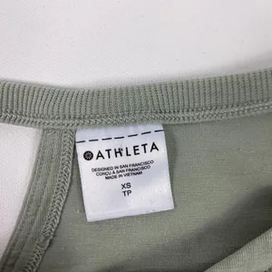 Athleta Shirt Womens XS Green 3/4 Sleeve‎ Open Back Lightweight Athletic Top thumbnail 2