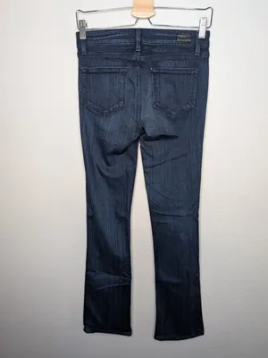 Paige Manhattan Bootcut Dark Wash Womens Jeans Size 26 Inseam 32" thumbnail 2