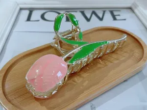Floral Gold Hair Claw Clip Plus FREE Gift thumbnail 1