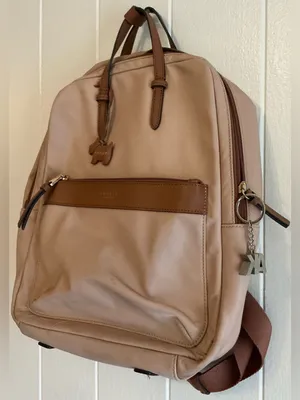 a Rare HTF Radley London Brown Nylon/leather Trim Backpack Bag thumbnail 3