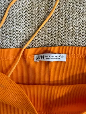 Zara Orange Crop Top thumbnail 2