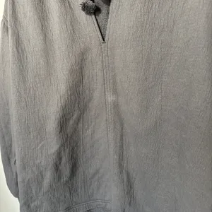 Aerie Easy Street Sweatshirt Gray Oversized V-Neck Pullover XS Breathable Cotton thumbnail 3