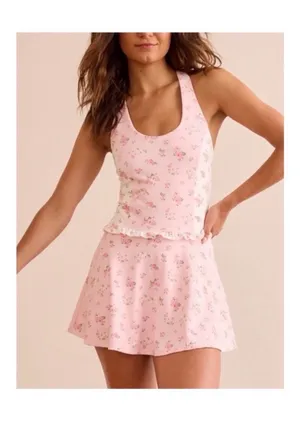 Altar'd State Pink Floral Mini Dress thumbnail 3
